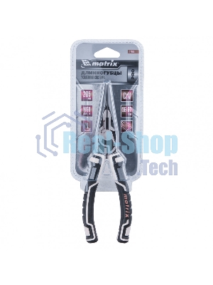 Длинногубцы прямые Matrix 205 мм, усиленная система, PRO