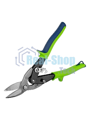 Ножницы по металлу Сибртех, 250 мм, левый рез, сталь С55,двухкомпонентные рукоятки