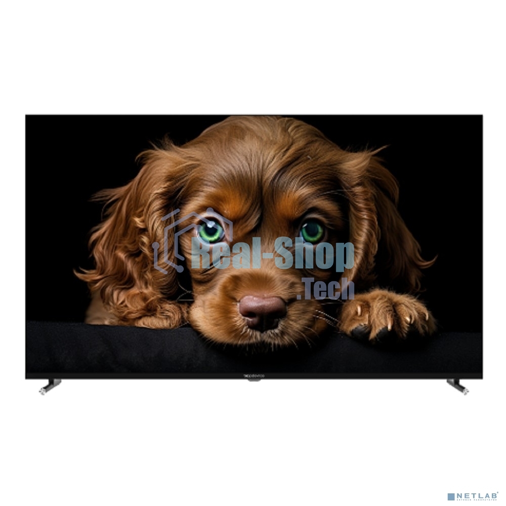 Телевизор Topdevice 50'' TDTV50CQ09U черный QLED UHD 60Hz Google TV 2/16Gb