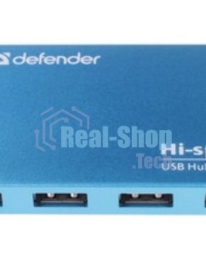USB-концентраторы Defender Septima Slim, USB 2.0, USB 7 портов, блок питания/USB