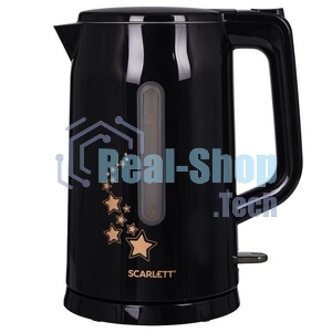 Чайник электрический Scarlett SC-EK21S45 1.5 л, 2200 Вт, черный корпус: нерж.сталь/пластик