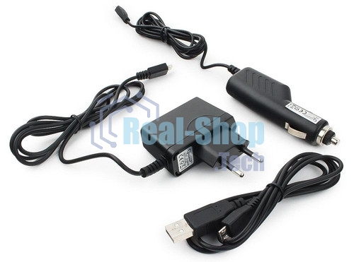 Набор зарядных устройств Gembird с Micro-USB разъемом MP3A-CAR-KIT1 110/220V-5V и 12VDC-5V черный