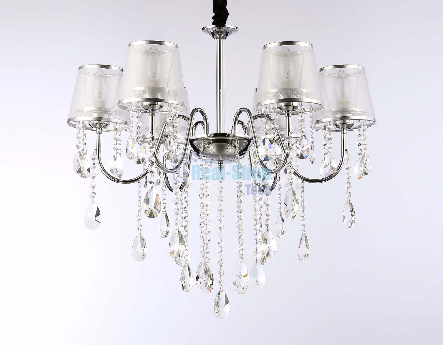 Светильник Ambrella light TR4588/6 CH/SL хром/серебро E14/6 max 40W D660*570