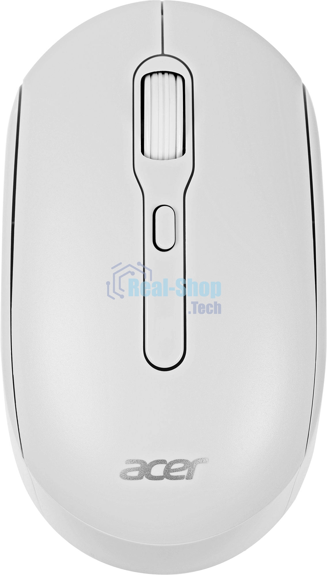 Мышь беспроводная Acer OMR308 белый, 1600 dpi, радиоканал, Bluetooth, USB, кнопки - 4