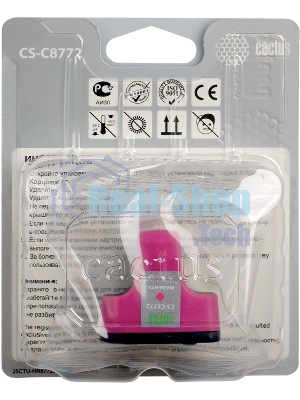 Картридж струйный Cactus CS-C8772 №177 пурпурный (11,4 мл) для HP PS 3213/3313/8253/C5183/C6183/C6283/C7183/C7283/C8183/D7163/D7263/D7363/D7463