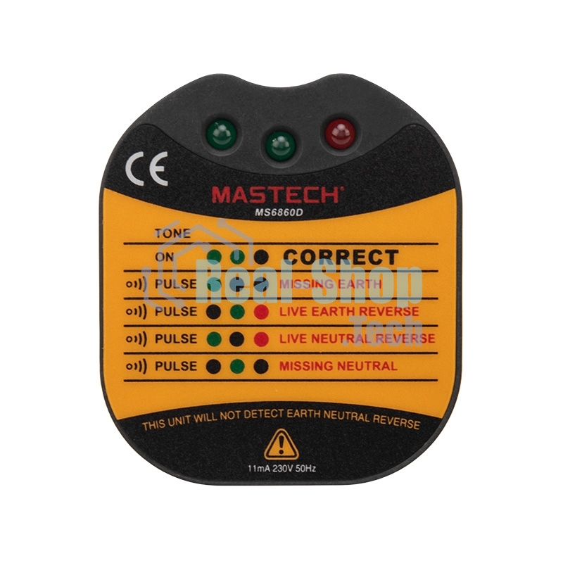 Тестер розеток MS6860D MASTECH