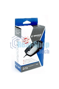 Мышь проводная Gembird MOP-425 черный, 1000 dpi, USB, кнопки - 3
