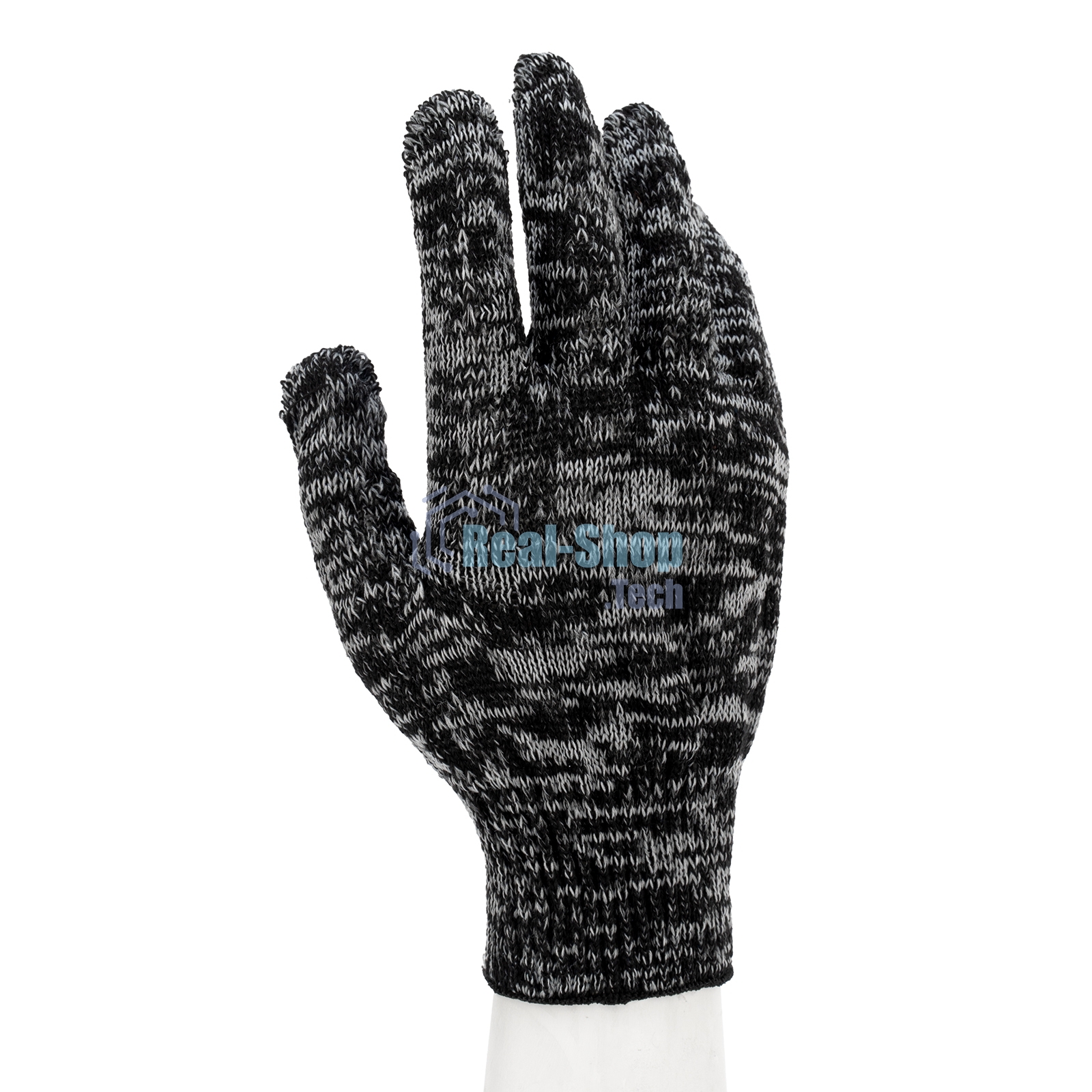 Перчатки трикотажные, меланж, 10 класс Россия