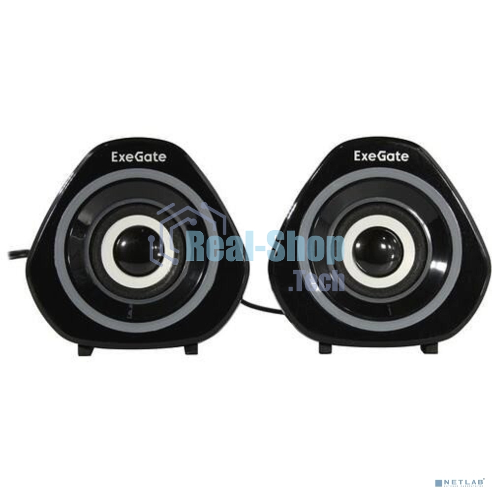 Акустическая система 2.0 ExeGate EX289680RUS Accord 210 (питание USB, 2х3Вт (6Вт RMS), 60-20000Гц, черный, RGb подсветка)