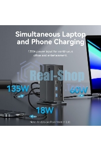 Мультифункциональная док-станция Vention USB Type C 14 в 1 с поддержкой Thunderbolt 4