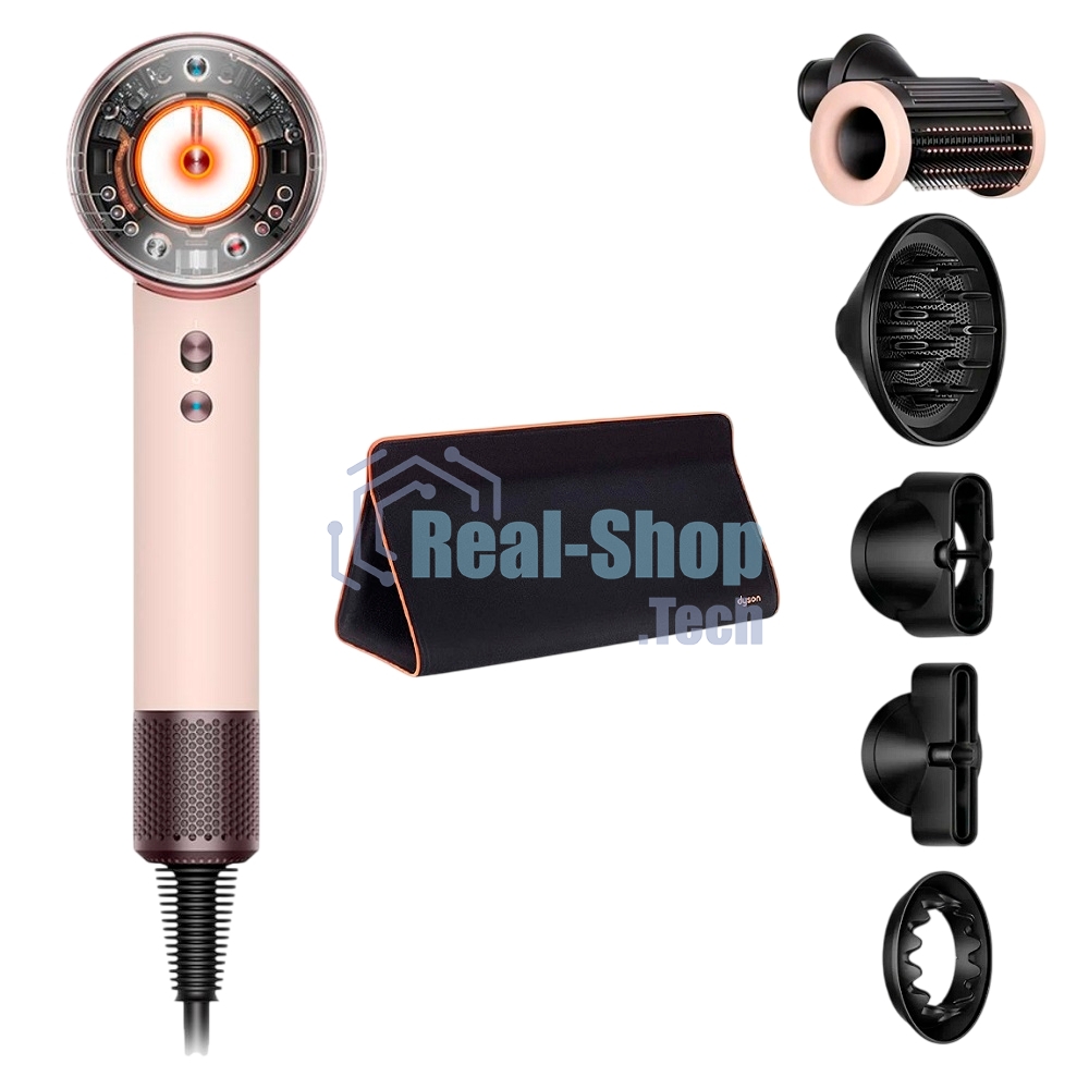 Фен Dyson HD16 Supersonic Nural Ceramic розовый/розовое золото, 1600 Вт, ионизация