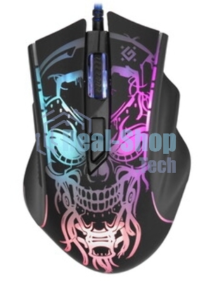 Мышь проводная Defender Bulletstorm GM-928 черный, 7200 dpi, USB, кнопки - 7
