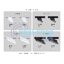 Трековый однофазный светодиодный светильник Ambrella light GL6811 WH белый LED 6W 3000K 24° 115*22*87