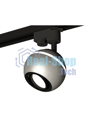 Светильник Ambrella light XT1103001 SSL/PBK серебро песок/черный полированный MR16 GU5.3 LED 3W 4200K (A2521, C1103, N7002)