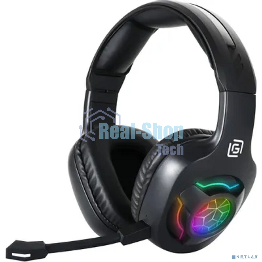 Гарнитура Oklick HS-L575G чёрный, беспроводная + проводная, Bluetooth
