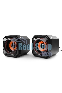 Акустическая система 2.0 Gembird SPK-405, пассив. излучатели, черный, 5 Вт, рег. громкости USB-питание