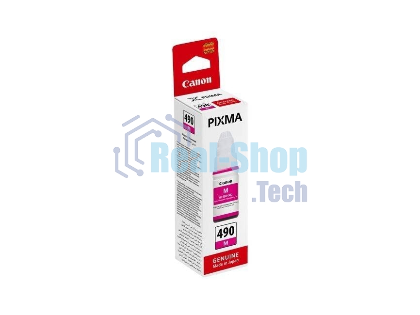 Чернила Canon GI-490M 0665C001 пурпурный для Canon Pixma G1400/2400/3400 (70мл)