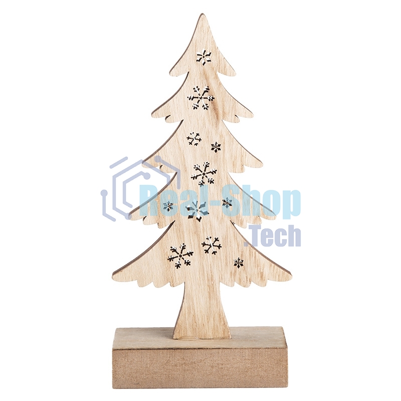 Деревянная фигурка Neon-night с подсветкой 