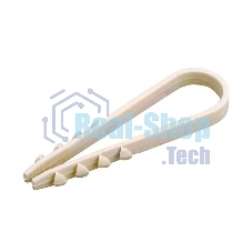 Дюбель-хомут нейлоновый Rexant 11-18 мм, белый, упаковка 100 шт.