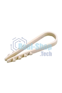 Дюбель-хомут нейлоновый Rexant 11-18 мм, белый, упаковка 100 шт.