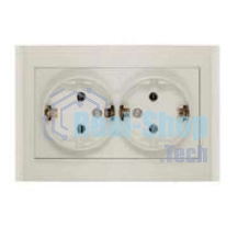 Розетка 2-м СП Бриллиант с заземл. сл. кость UNIVersal 7948752