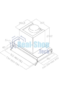 Вытяжка встраиваемая Elica Box In Plus IXGL/A/60 нержавеющая сталь/белое стекло, 59.4 см, 1000 куб. м/ч, 70 дБ