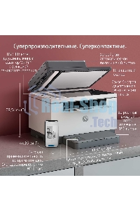 МФУ лазерное HP LaserJet M236sdw (9YG09A), A4, ч/б, печ. до 29 стр/мин., скан. до 19 стр/мин. (ч/б) 10 стр/мин. (цвет), 600 x 600 dpi, USB, RJ-45, Wi-Fi, BlueTooth, Air Print, Mopria