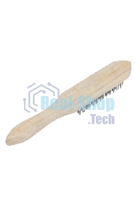 Щетка 6-рядная металлическая с деревянной ручкой Sparta