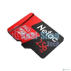 Флеш Карта MicroSD card Netac P500 Extreme Pro 256Gb, retail version w/SD adapter