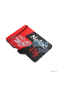 Флеш Карта MicroSD card Netac P500 Extreme Pro 256Gb, retail version w/SD adapter