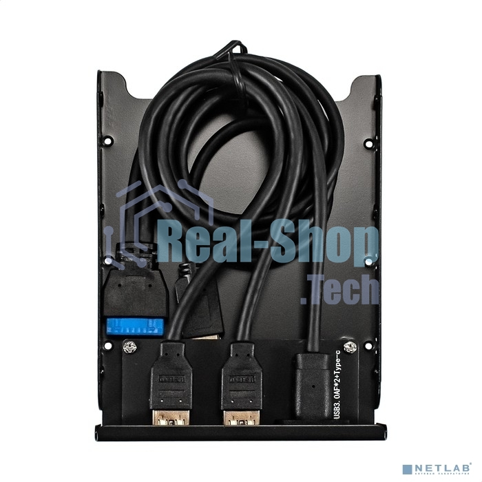 Планка USB на переднюю панель ExeGate U3H-616, 3,5