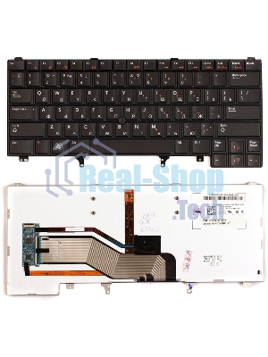 Клавиатура для ноутбука Dell Latitude E6220 E6320 E6420 E5420 E6230 с указателем с подсветкой