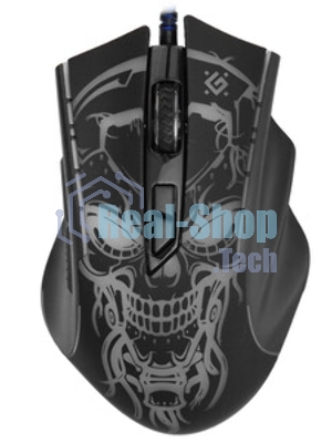 Мышь проводная Defender Bulletstorm GM-928 черный, 7200 dpi, USB, кнопки - 7