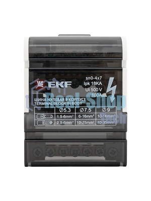 Шина нулевая в корпусе 4х7 EKF sn0-4x7
