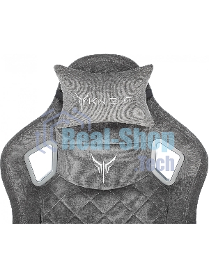 Кресло Knight Outrider серый, ткань, 120 кг, механизм качания