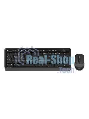 Комплект клавиатура+мышь A4Tech FStyler FG1010S беспроводной, USB, 2000 DPI, чёрный/серый
