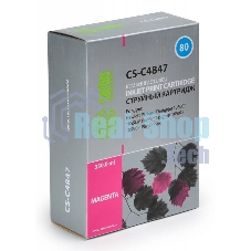 Картридж струйный Cactus CS-C4847 №80 пурпурный (350 мл.) для HP DesignJet 1050C/1055CM/1000