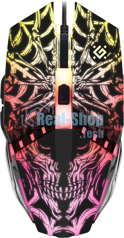 Мышь проводная Defender Prototype GM-670L черный, 2400 dpi, USB, кнопки - 6