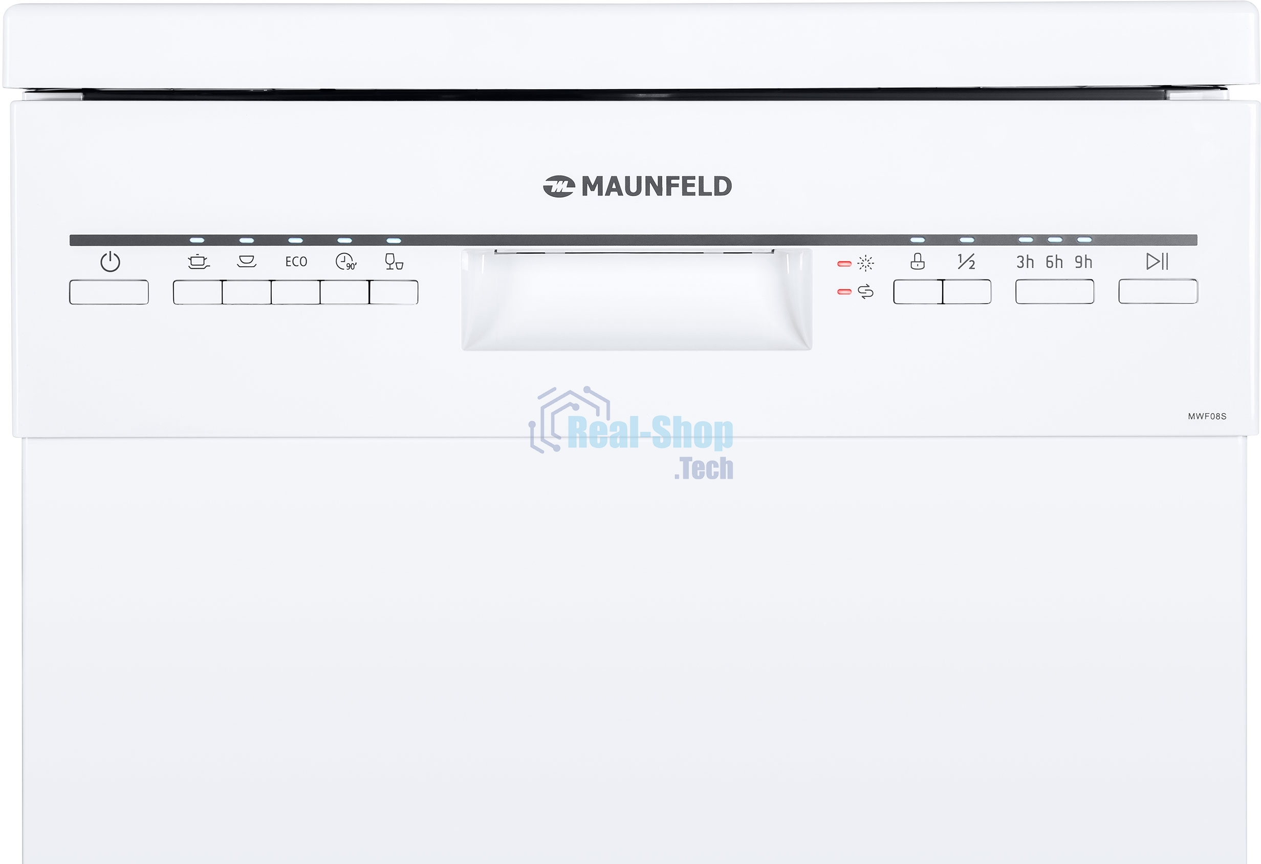 Посудомоечная машина Maunfeld MWF08S, белый, 44.8 см, 9 компл., 49 дБ, класс A+