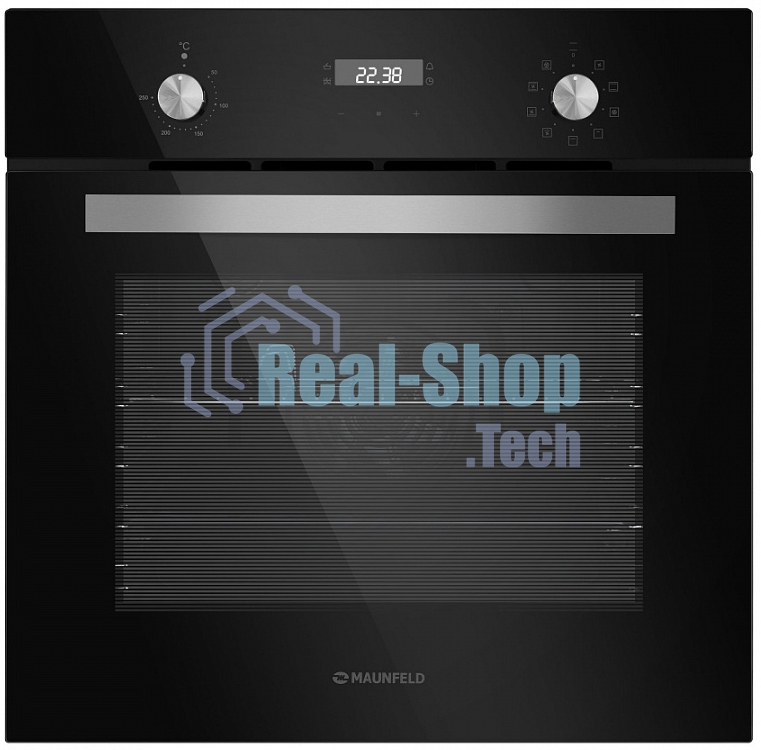 Духовой шкаф электрический Maunfeld EOEM.589B черный/серебристый, встраиваемый