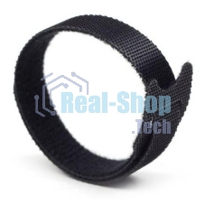 Хомут-липучка Lanmaster LAN-VCM135-BK 135x12мм (упак:20шт) нейлон/полиэтилен внутри помещений черный