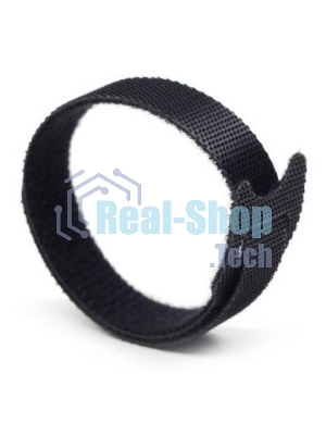 Хомут-липучка Lanmaster LAN-VCM135-BK 135x12мм (упак:20шт) нейлон/полиэтилен внутри помещений черный