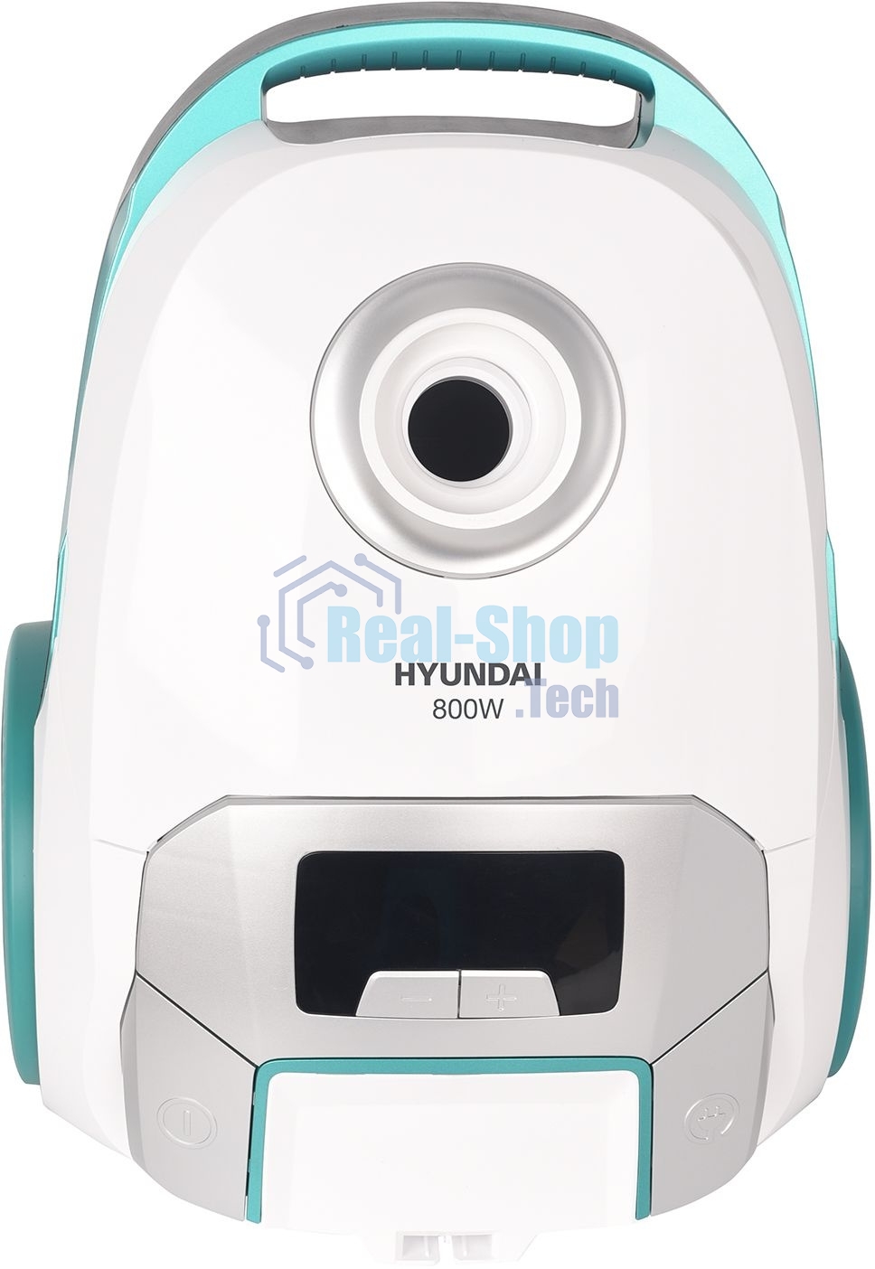 Пылесос Hyundai HYV-B4050 белый/бирюзовый, 250/800 Вт, уборка сухая, пылесборник мешок 2.5 л