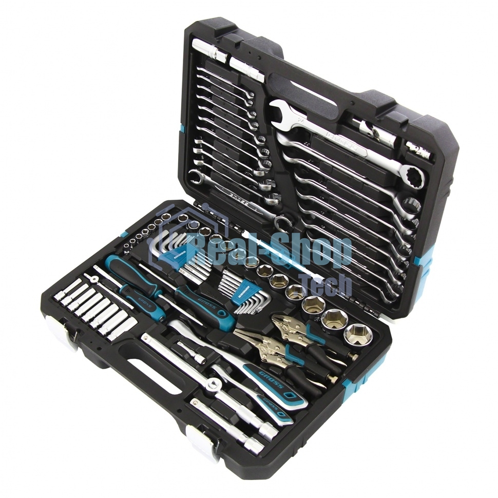 Набор инструментов Gross 14148 78 пред., 120 зубьев, CrV, 1/4, 1/2