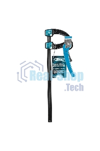 Струбцина реечная Gross быстрозажимная, металлический корпус, рычажный храповый механизм, 12