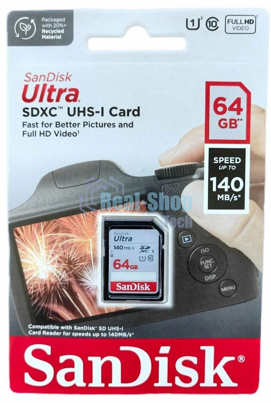 Флеш карта SANDISK SDXC 64Gb UHS-I SDSDUNB-064G-GN6IN