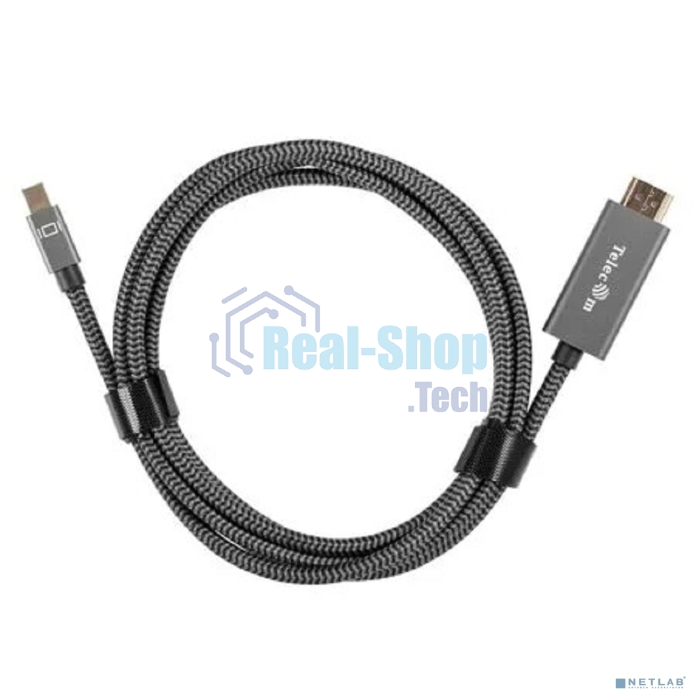 Кабель miniDisplayPort M-> HDMI M 4K@60Hz 1.8m Telecom,оплетка (TA562M-1.8M)