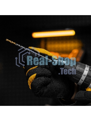 Сверло спиральное по металлу Denzel 4,2 х 119 мм, Р6М5, Golden Tip, удлиненное