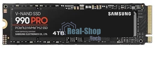 Накопитель SSD Samsung 990 PRO, 4Tb, PCIe 4.0 x4, M.2 2280, NVMe, R/W 7450/6900