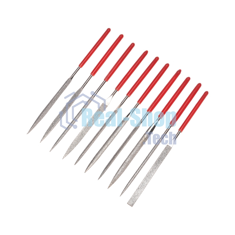 Набор надфилей алмазных 140х70х3мм, 10 шт. Kranz